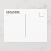 Die Zucht im Lavafelsen, die Mondkrater Postkarte (Rückseite)