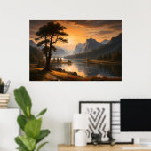 Die Zuflucht der Ruhe (erweitertes Bild) Poster (Heimbüro)