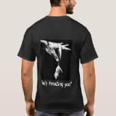 Die Zufuhr-Mäuse "wer füttert Sie?" Schwarze T T-Shirt (Rückseite)