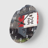 Die Zug-Set-Wand-Uhr Roger Williams Runde Wanduhr (Winkel)