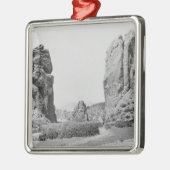 Die Zugangs-und Pikes Spitze Silbernes Ornament (Links)