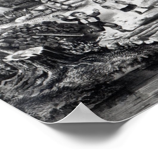 Die Zuhause des Pioniers an der Western-Grenze Poster (Ecke)