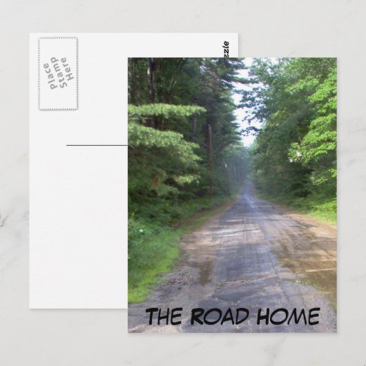 Die Zuhause Postkarte (Vorne/Hinten)