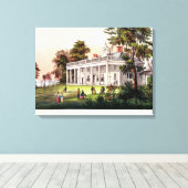 Die Zuhause von George Washington Leinwanddruck (Insitu (Holzboden))