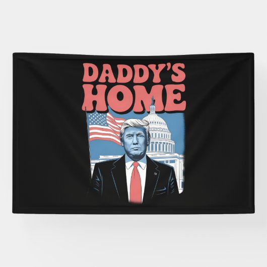 Die Zuhause von Präsident Trump Daddy bringt Ameri Banner (Horizontal)