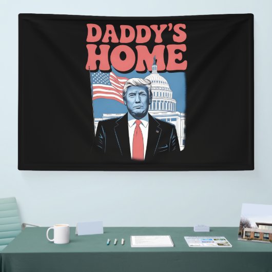 Die Zuhause von Präsident Trump Daddy bringt Ameri Banner (Messe)