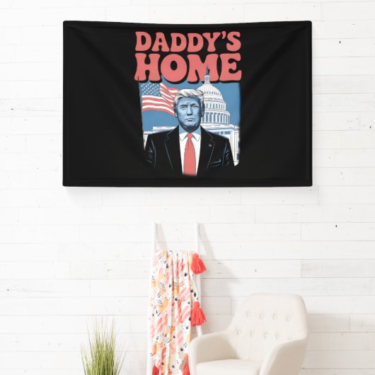 Die Zuhause von Präsident Trump Daddy bringt Ameri Banner (InSitu)