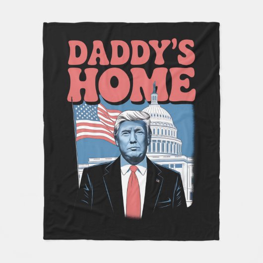 Die Zuhause von Präsident Trump Daddy bringt Ameri Fleecedecke (Vorderseite)