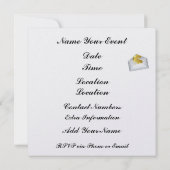 Die Zukunft: Abschluss, Business Seminar, etc. Einladung (Rückseite)