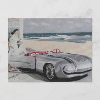 Die Zukunft aus den 50er Jahren Postkarte