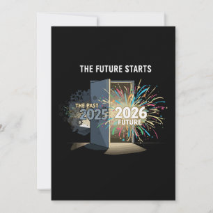 Die Zukunft beginnt Frohes neues Jahr 2026 Feiertagskarte
