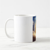 Die Zukunft beginnt jetzt Abschlussbecher Kaffeetasse (Links)