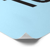Die Zukunft - Blue Inspiration Zitat Poster (Ecke)