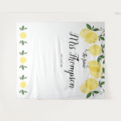 Die Zukunft Brautparty Lemons Foto Hintergrund Wandteppich (Vorderseite (Horizontal))