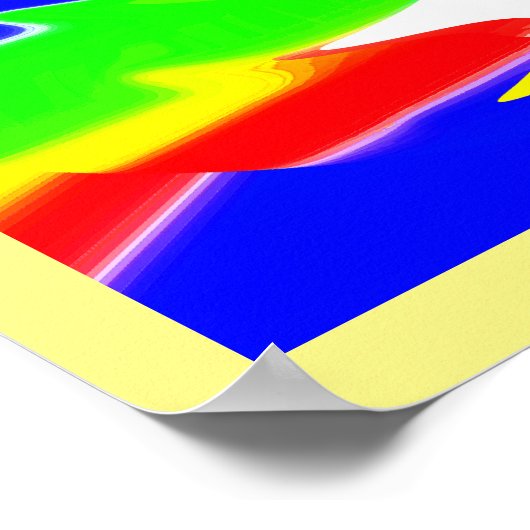 Die Zukunft der abstrakten Kunst Poster (Ecke)