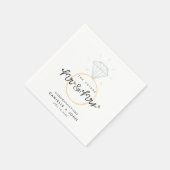 Die Zukunft der engagierten Partei Herr und Frau Serviette (Ecke)