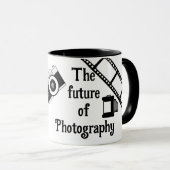 Die Zukunft der Fotografie-Tasse Tasse (VorderseiteRechts)