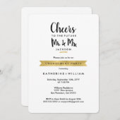 Die Zukunft der Mr. & Mrs. Engagement Partei Einladung (Vorne/Hinten)