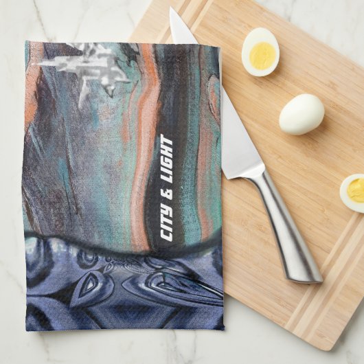 Die Zukunft der Stadt des Lichts Geschirrtuch (Viertel Falte)