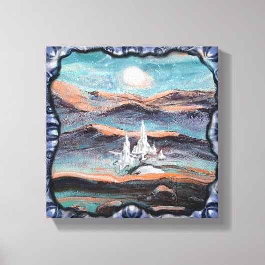 Die Zukunft der Stadt des Lichts Leinwanddruck (Vorderseite)