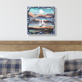 Die Zukunft der Stadt des Lichts Leinwanddruck (Insitu (Schlafzimmer))