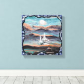 Die Zukunft der Stadt des Lichts Leinwanddruck (Insitu (Holzboden))