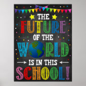 Die Zukunft der Welt in diesem Schulposter Poster (Vorne)