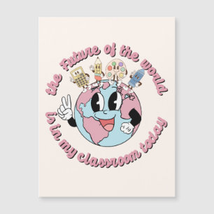 Die Zukunft der Welt ist in meiner Klasse Magnetkarte