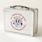 Die Zukunft der Welt ist in meiner Klasse Metall Brotdose (Rückseite)