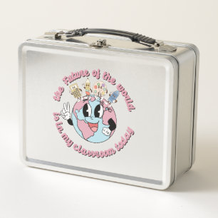 Die Zukunft der Welt ist in meiner Klasse Metall Brotdose