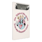 Die Zukunft der Welt ist in meiner Klasse Mini Klemmbrett (Schrägansicht)