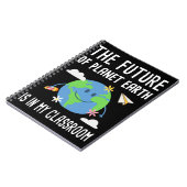 Die Zukunft des Planeten Erde ist in meinem Klasse Notizblock (Linke Seite)