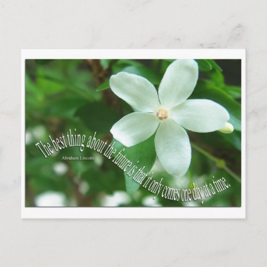 Die Zukunft eines Tages auf Postkarte (Vorderseite)