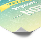 Die Zukunft fängt immer jetzt an Poster (Ecke)