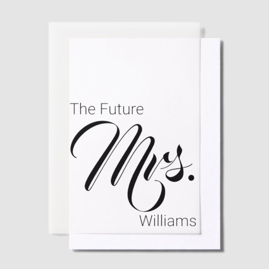 Die Zukunft Frau Brautparty Pergament Einladungen (Versetzt)