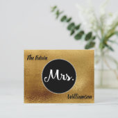 Die Zukunft Frau Brautparty wünscht sich Rat Einladungspostkarte (Stehend Vorderseite)