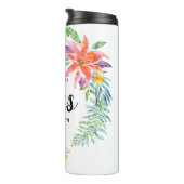 Die Zukunft Frau Calligraphy Tropical Blume Thermosbecher (Nach rechts gedreht)