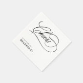 Die Zukunft Frau Elegant Brautparty Serviette (Ecke)