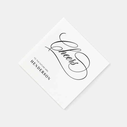 Die Zukunft Frau Elegant Brautparty Serviette (Ecke)