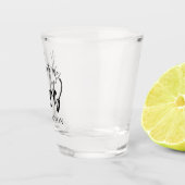 Die Zukunft Frau Name Black Modern Typografy Schnapsglas (Rechts)