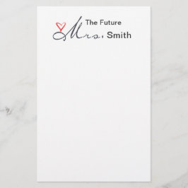 Die Zukunft Frau. - Passen Sie Ihre eigenen Wünsch Briefpapier