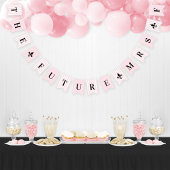 Die Zukunft Frau Pink Stripes französisches Brautp Wimpelkette