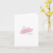 Die Zukunft Frau Smith....Card-Karte Karte (Gelbe Blume)