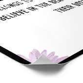 Die Zukunft gehört denen, die glauben Poster (Ecke)