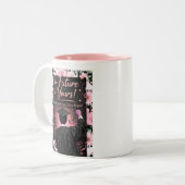 „Die Zukunft gehört dir!“ Zweifarbige Tasse (Vorderseite Links)