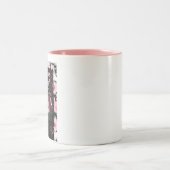 „Die Zukunft gehört dir!“ Zweifarbige Tasse (Mittel)