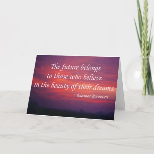 Die Zukunft gehört Karte (Vorderseite)