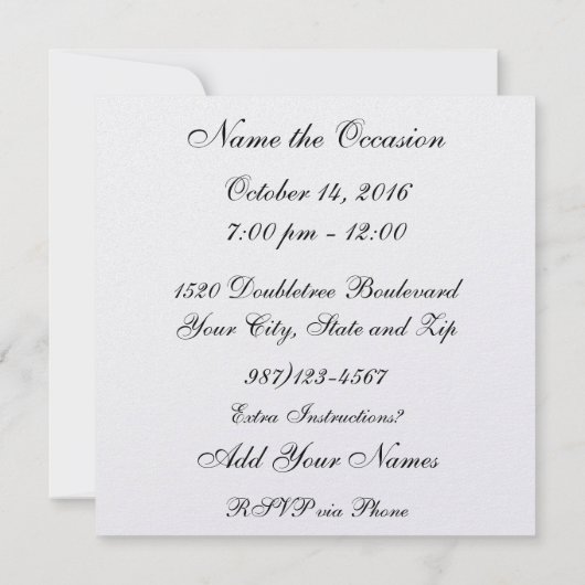 Die Zukunft gestalten - Einladung (Rückseite)