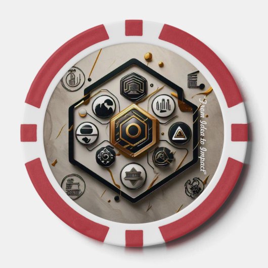 "Die Zukunft gestalten" Pokerchips (Vorderseite)