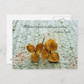 "Die Zukunft hängt davon ab, was Sie heute tun" Po Postkarte (Vorne/Hinten)